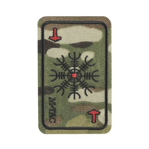 M-Tac - Gesticktes Moralabzeichen Karte Helm des Terrors - Multicam - 51392008 - Morale Patch