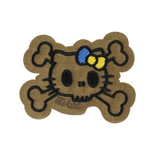 M-Tac – Kitty Contour Patch – Stickerei – Gelbe und Blaue Schleife – Coyote – 51386205 - Morale Patch