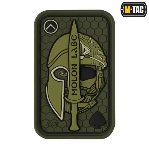 M-Tac - Moralabzeichen - Molon Labe Ace Jacquard - Olive / PVC - 51127001 - Morale Patch