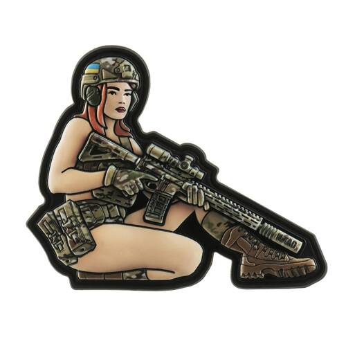 M-Tac – Tactical Girl Patch Nr. 2 – PVC – Vollfarbe – 51116203 - Andere