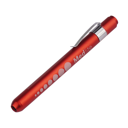 Mactronic - Medizinische Penlight Taschenlampe MedLite - 4000K - 10lm - 2xAAA - Rot - PHH0081 - LED-Taschenlampen