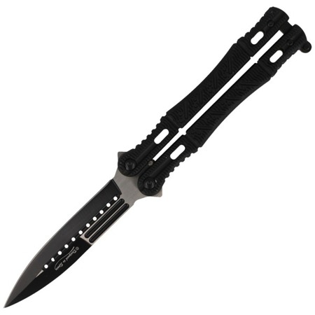 Martinez Albainox - Klappmesser Balisong Schwarz - 02099 - Butterfly Messer