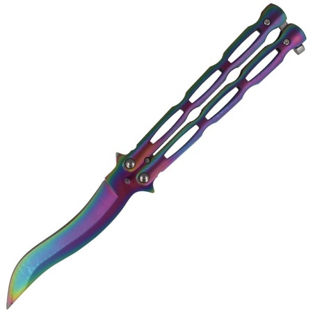 Martinez Albainox - Schmetterlingsmesser Balisong Regenbogen - 36297 - Butterfly Messer