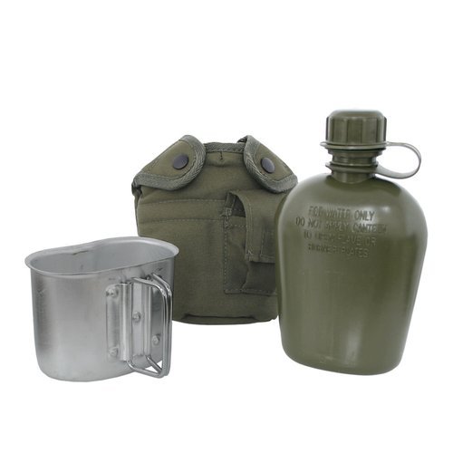 Mil-Tec - Feldflasche US 1QT MilSpec - OD Grün - 14506001 - Wasserbehälter & Feldflaschen