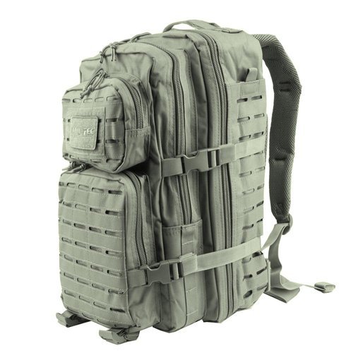 Mil-Tec - Großer Angriff Pack Laserschnitt - OD Grün - 14002701 - Touren, Patrouille (26-40 Liter)