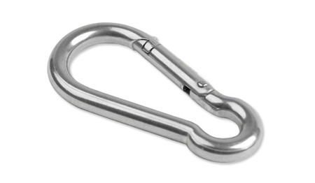 Mil-Tec - Karabinerhaken aus Stahl - US Oval - 80 mm - 15924080 - Stahlkarabiner