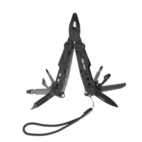 Mil-Tec - Multi Tool Schwarz Klein mit Etui - 15406100 - Multitools