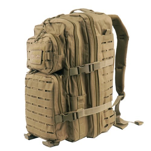 Mil-Tec - große Angriff Pack Laserschnitt - Coyote Tan - 14002705 - Touren, Patrouille (26-40 Liter)