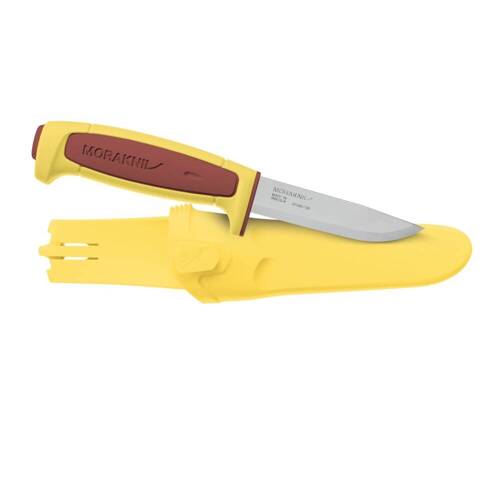 Morakniv - Survival-Messer Basic 546 - Rostfreier Stahl - Dala Rot/Gelb - NZ-546-SS-1R26 - Feststehende Messer