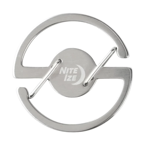 Nite Ize - Schlüsselkarabiner Medaillon Key Carabiner - Stahl - Silber - MKC-11-R3 - Schlüsselanhänger