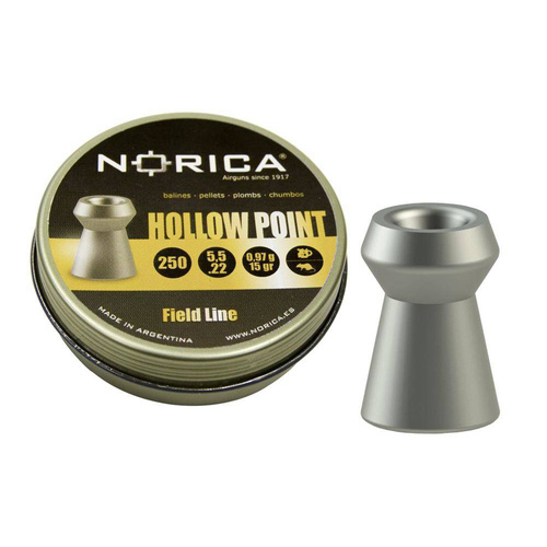 Norica - Hollow Point Luftgewehrkugeln - 5,5 mm - 250 Schuss - Diabolos 