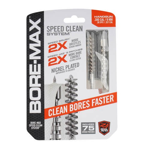 Real Avid - Bore Max Speed Clean System - .380/9 mm/.38 SPC/.357 - AVBMSET9MM - Reinigungssets