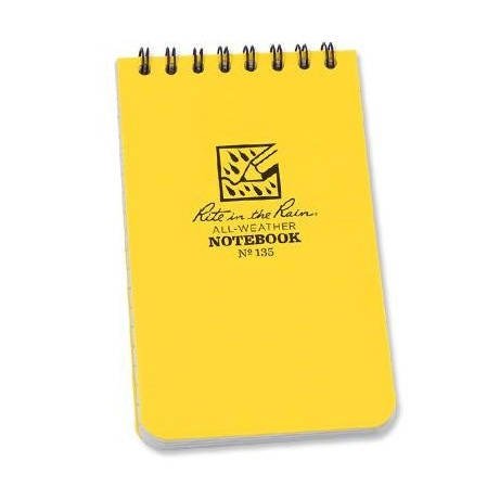 Rite in the Rain - Allwetter-Notizbuch - 3 x 5" - 135 - Gelb - Geschenkidee bis €12.5