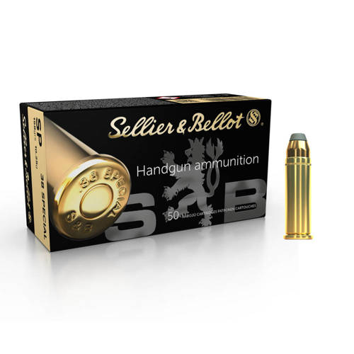 Sellier & Bellot - Revolvermunition .38 Special SP 158 gr / 10,25 g - Pistolenpatronen