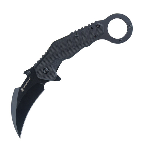 Smith & Wesson - Extreme Ops Spring Assist Karambit-Klappmesser - 8Cr - Schwarz - 1208411 - Klappmesser