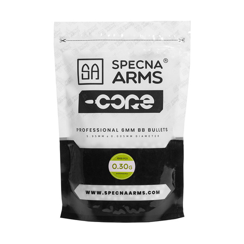 Specna Arms - Biokugeln für ASG CORE - 0,30 g - 1000 Stück - Weiß - SPE-16-021023 - 0,30 g und Schwerere BBs