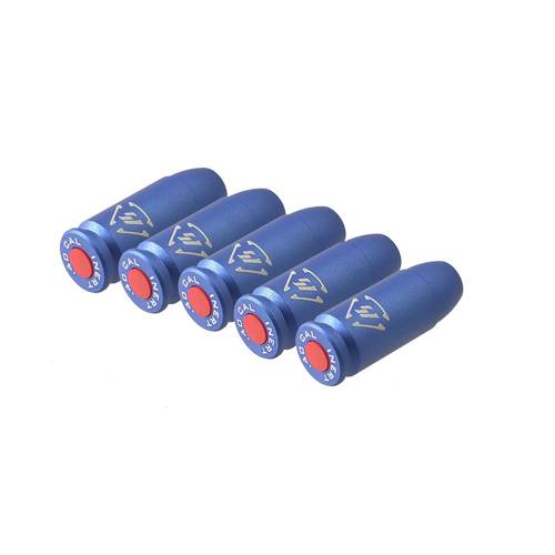 Strike Industries - Aluminium Dummy Round Set .40 S&W - 5 szt. - SI-DR-AL-40CAL-BLU - Pufferpatronen & Sicherheitsflagge