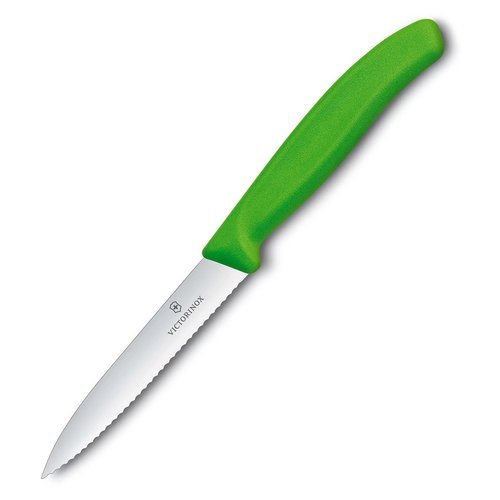 Victorinox - Küchenmesser Swiss Classic - Gezahnt - Grün - 6.7736.L4 - Touristenbesteck