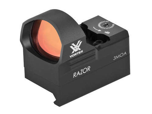 Vortex Optics - Razor Red Dot mit Picatinny-Halterung - 3 MOA / 6 MOA - RZR-2001/RZR-2003 - Offenes Rotpunktvisiere