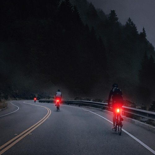 Fenix - Wiederaufladbare Fahrrad-Taschenlampe LED USB-C - Rot - 400 mAh - BC05R V2.0