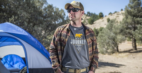 Helikon - T-Shirt Journey to Perfection - Baumwolle - Shadow Grey - TS-JTP-CO-35