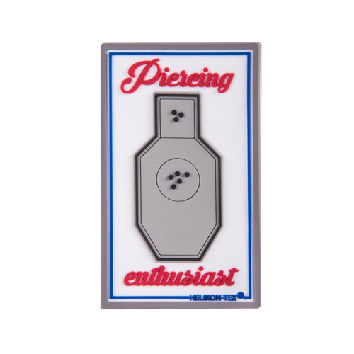 Helikon - PVC-Aufnäher - Durchstich-Enthusiast - Weiß - OD-PCE-RB-20