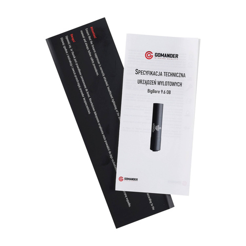 Gomander - Big Bore 9.6 OB gen2 Jagdgewehr-Schalldämpfer - M15x1 - Schwarz - TB0.10142_1-M15