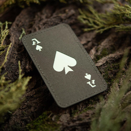 M-Tac - Militär-Patch Ace of Spades - Cordura 500D - Ranger Green / Fluoreszierend - 51109239