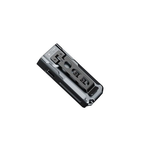 Fenix - Schlüsselanhänger-Taschenlampe E06R - 700 lm - UV/Laser - USB-C - Magnet - Grau - E06R.12111