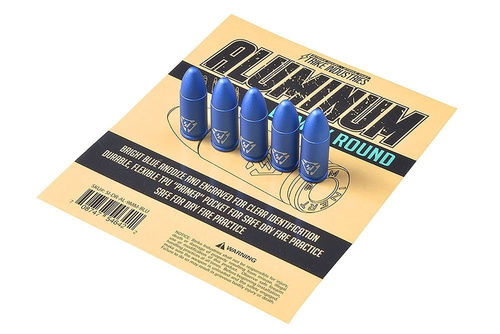 Strike Industries - Aluminium-Attrappe Runde - 9x19mm Para - SI-DR-AL-9MM-BLU