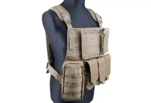 GFC Tactical - Taktische Plattenträgerweste MBSS - Nylon - Coyote Brown - GFT-18-000363