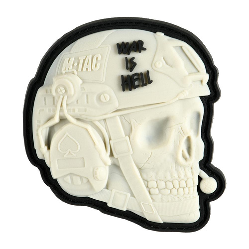 M-Tac - Patch War is Hell 3D PVC - Moral Patch - Weiß - 51328036
