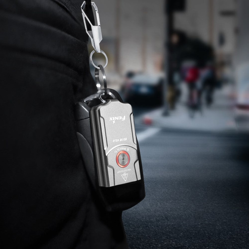 Fenix ​​​​- E03R V2.0 LED-Taschenlampe mit 400-mAh-Akku – 500 lm – Grau – E03R V2.0 Grau