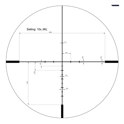 Vector Optics - LPVO Scope Continental 1-10x24i ED Fiber - SFP - G4 Fiber - Schwarz - SCOC-47
