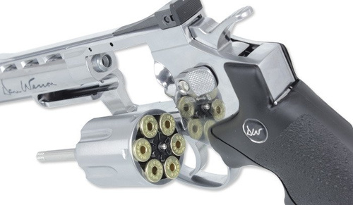 ASG - Dan Wesson 4'' Revolver Replik - Silber - 16181
