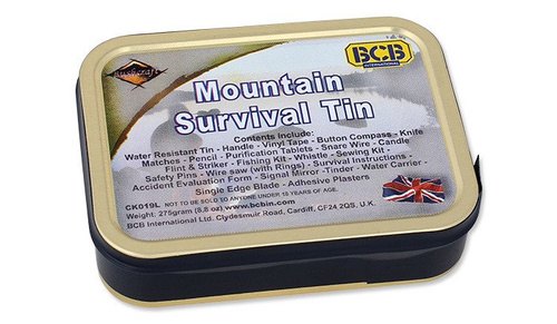 BCB - Survival Kit Mountain Survival Tin - 22 Stück - CK019L