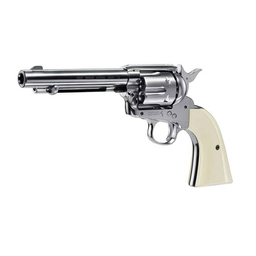 Umarex - Colt SAA .45-5.5" Luftpistole Revolver - Nickel Pearl - 4.5 mm Diabolo - 5.8322