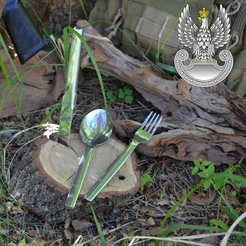 Dreiteiliges Besteckset der polnischen Armee - Contract - NZB-WP