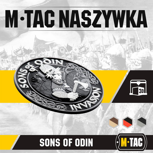 M-Tac - 3D PVC Aufnäher Sons of Odin - Schwarz/Grau - 51137211