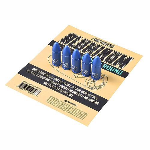 Strike Industries - Aluminium Dummy Runde 9x19mm Para - 5 Stück - SI-DR-AL-9MM-BLU