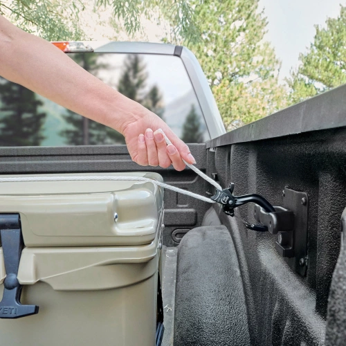 Nite Ize - Seilspanner CamJam mit SlideLock - Aluminium - Groß - Schwarz - CJSLL-01-R3