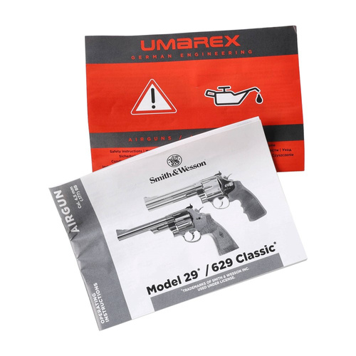 Umarex - Luftgewehr Revolver CO2 Smith&Wesson 629 Trust Me- 4,5 mm - Silber/Weiß - 5.8175