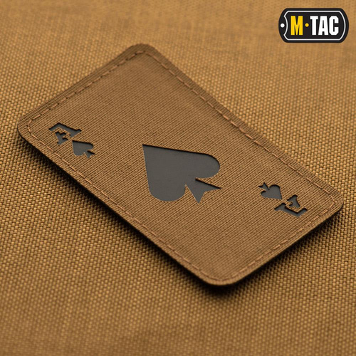 M-Tac - Militär-Patch Ace of Spades - Cordura 500D - Coyote / Schwarz - 51109502