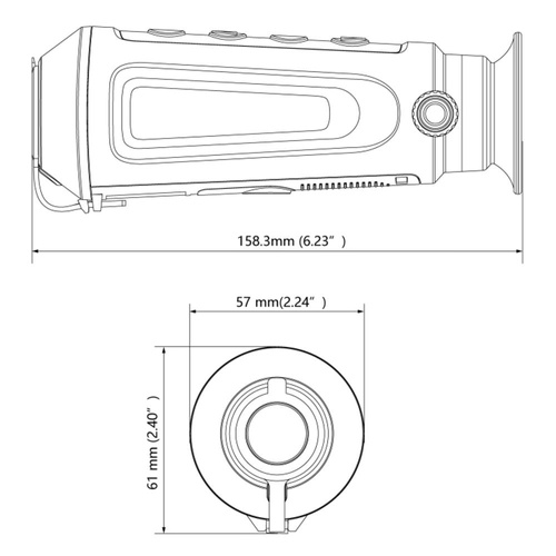 Hikvision - Wärmebildkamera Hikmicro Lynx Pro LE10 - Schwarz - HM-TS02-10XG/W-LE10