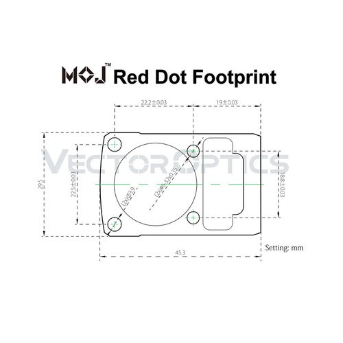 Vector Optics - Frenzy 1x22x26 MOS Leuchtpunktvisier - 3 MOA - Picatinny / Weaver - SCRD-36 