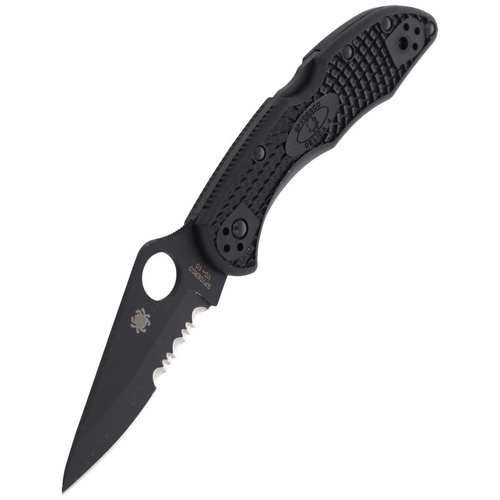 Spyderco - Delica® 4 FRN Schwarz / Schwarz Klinge Messer - C11PSBBK