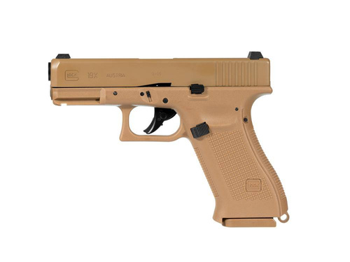 Umarex - Glock 19X Luftpistole - Blow Back - 4,5 mm - Coyote - 5,8367