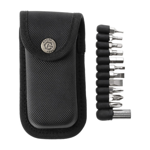 Ganzo - Multitool mit Düsensatz - 11 Werkzeuge - Schwarz - G202B-S