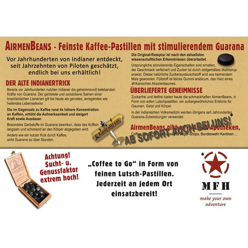 AirmenBeans - Guarana Kaffee-Lutschtabletten - 21 Stück - 40580