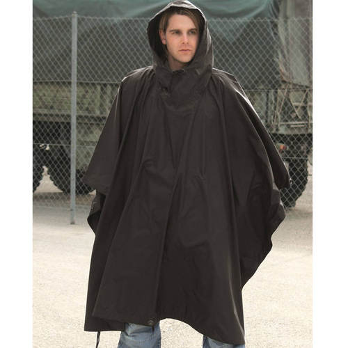 Mil-Tec - Poncho US - RipStop - Schwarz - 10630002